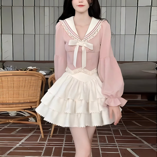 甘いガーリーセットアップ