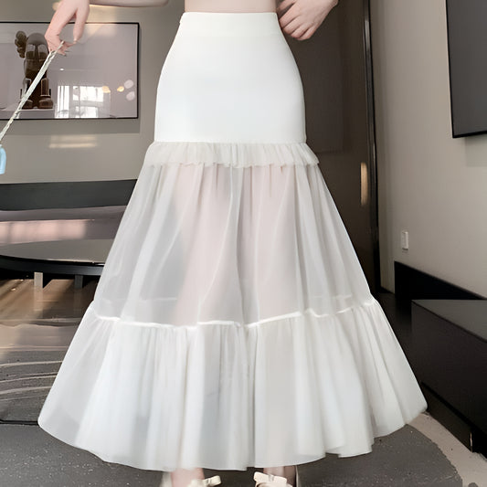 タイトミニシアーロングスカート