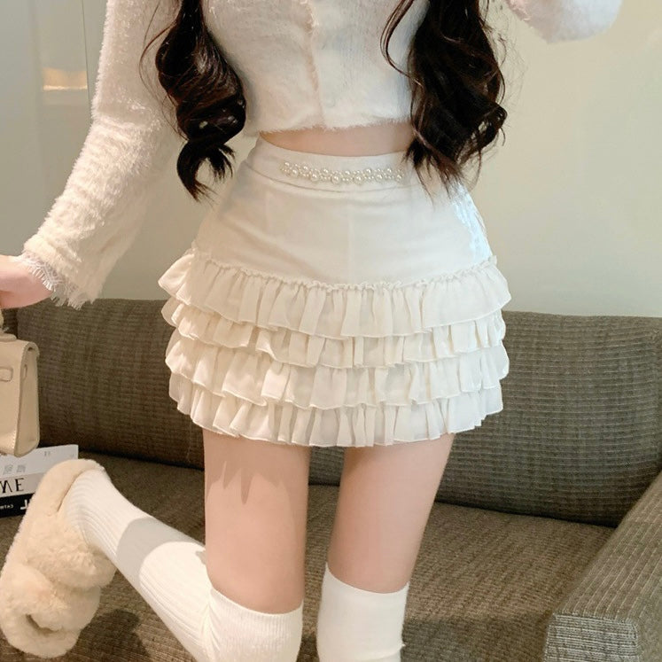 パールフリルガーリースカート