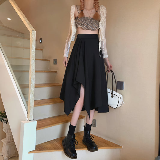 2色展開シンプルヘムスカート