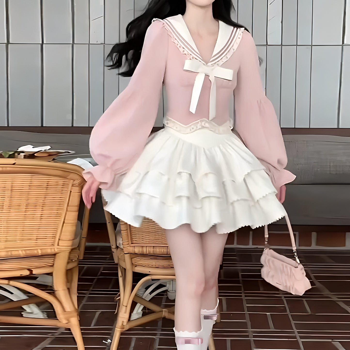 甘いガーリーセットアップ