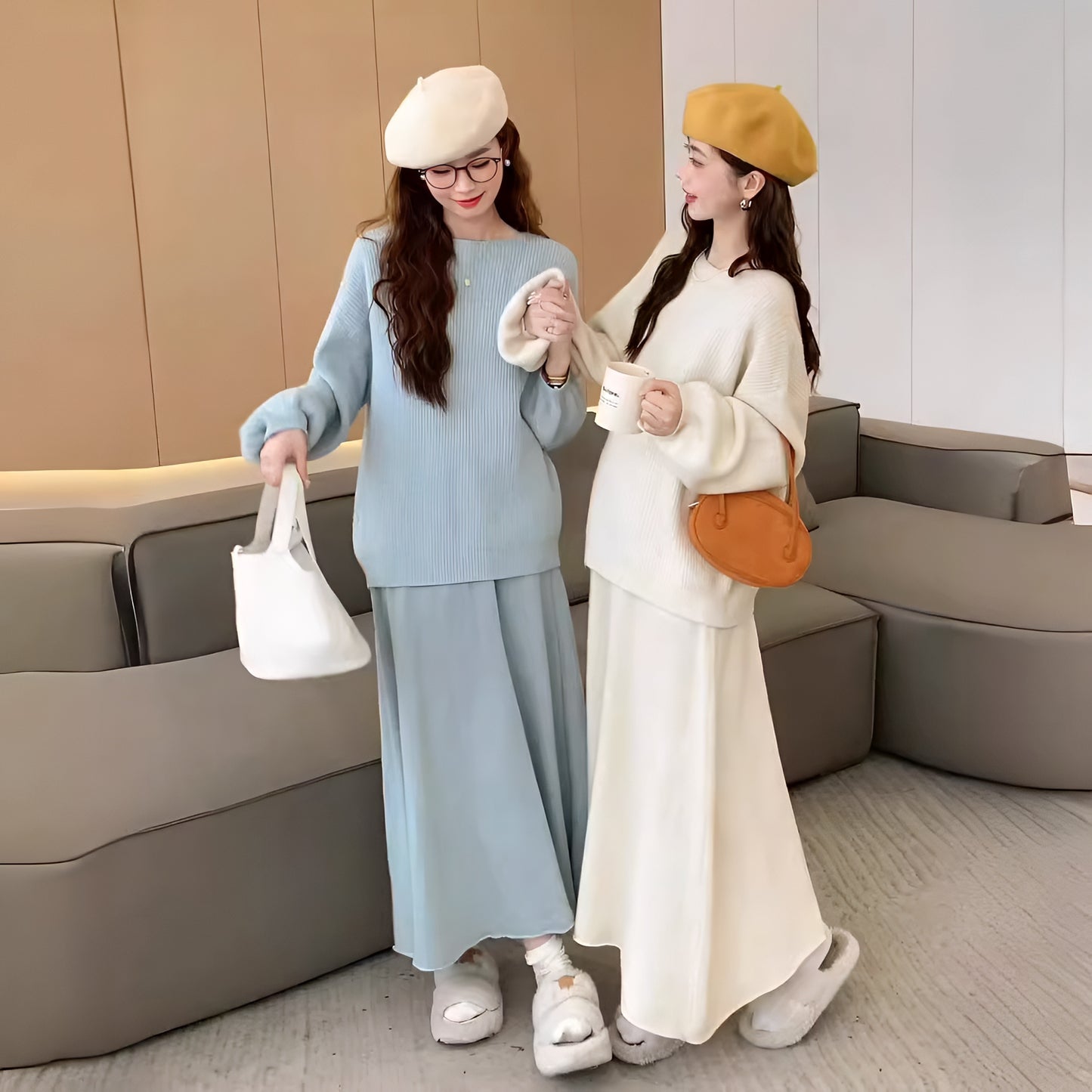 ロングニットセットアップ