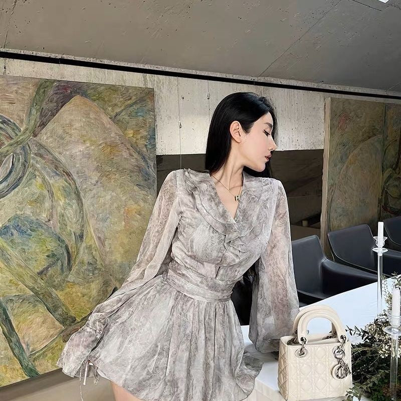 グレーシフォンフリルワンピース