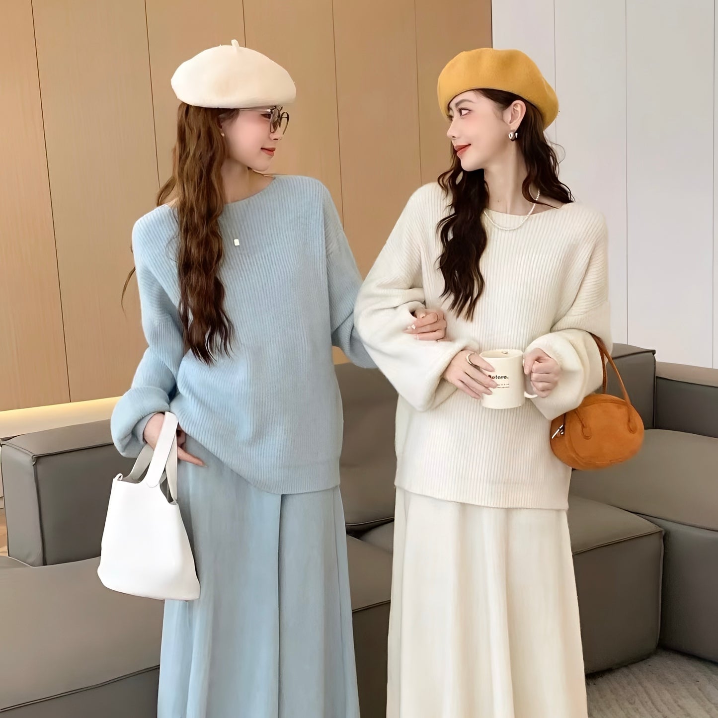 ロングニットセットアップ