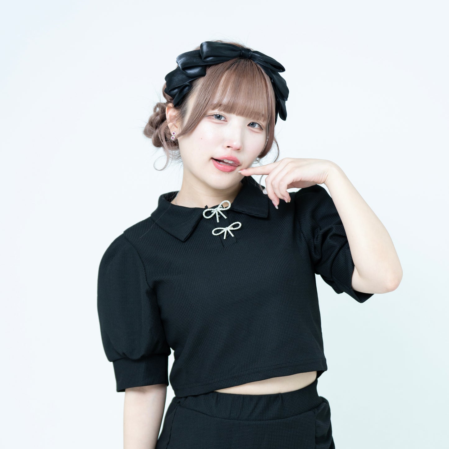 パフスリーブミニスカートセットアップ