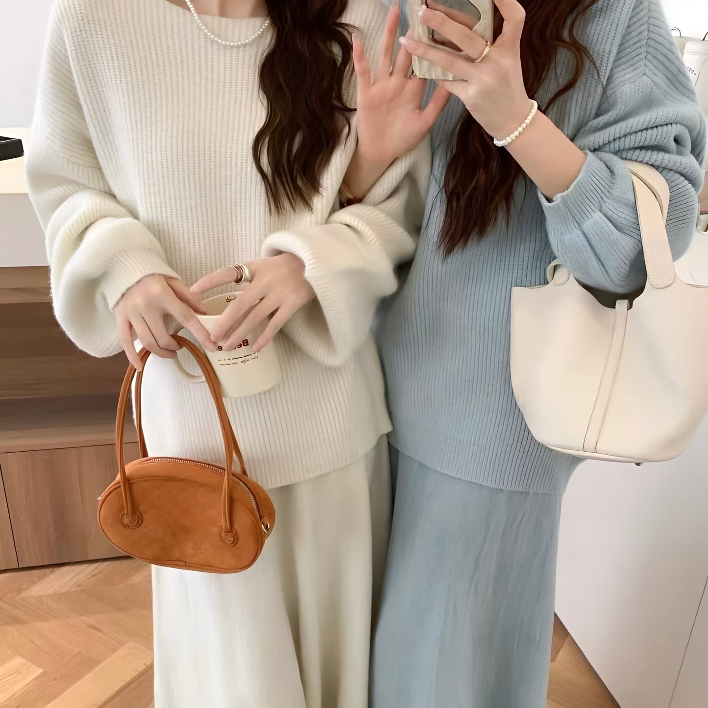 ロングニットセットアップ