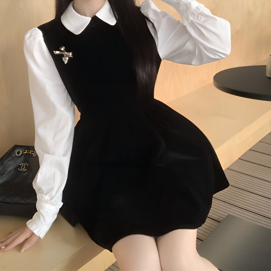 白襟スイートガーリーワンピース