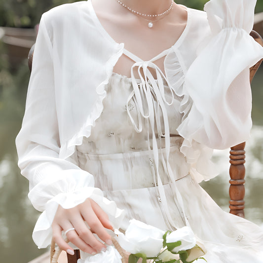 フリルボレロカーディガン