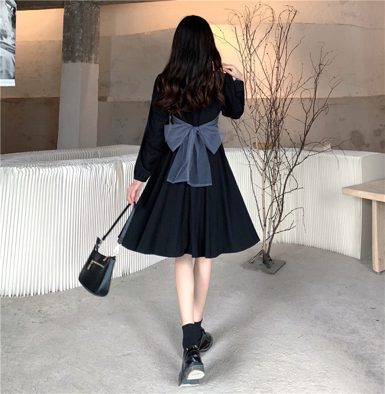 シフォンリボンワンピース