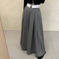 折り返しロングスカート
