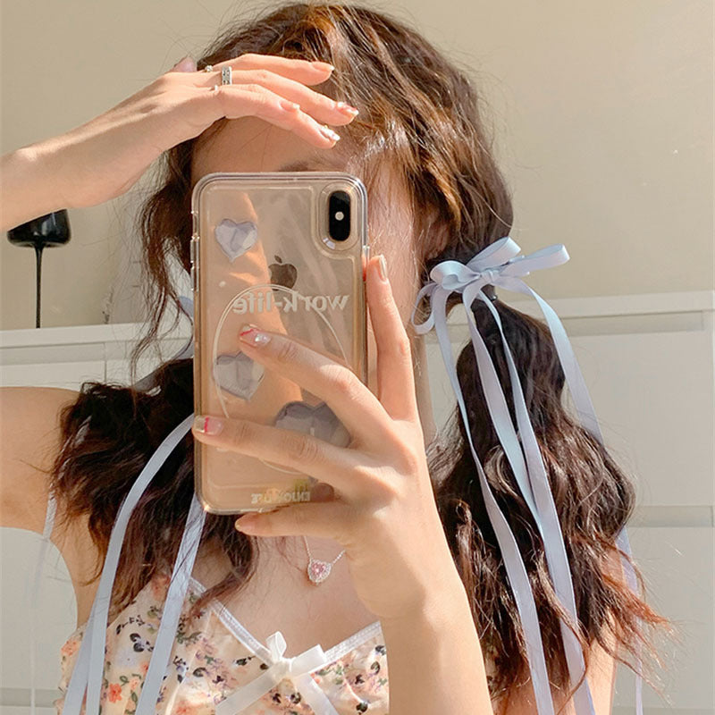 ロングリボンヘアクリップ