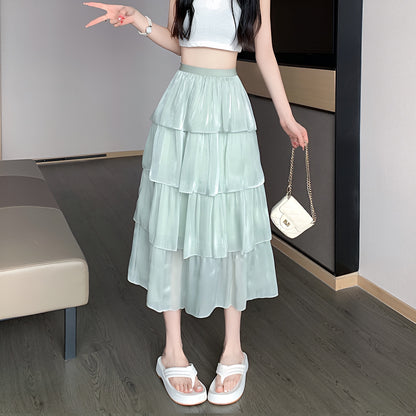 ティアードロングスカート