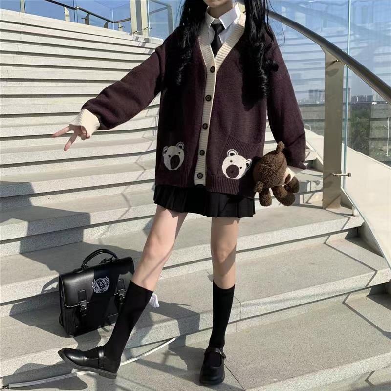 くまさんカーディガン