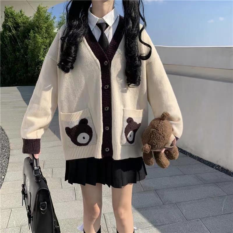 くまさんカーディガン