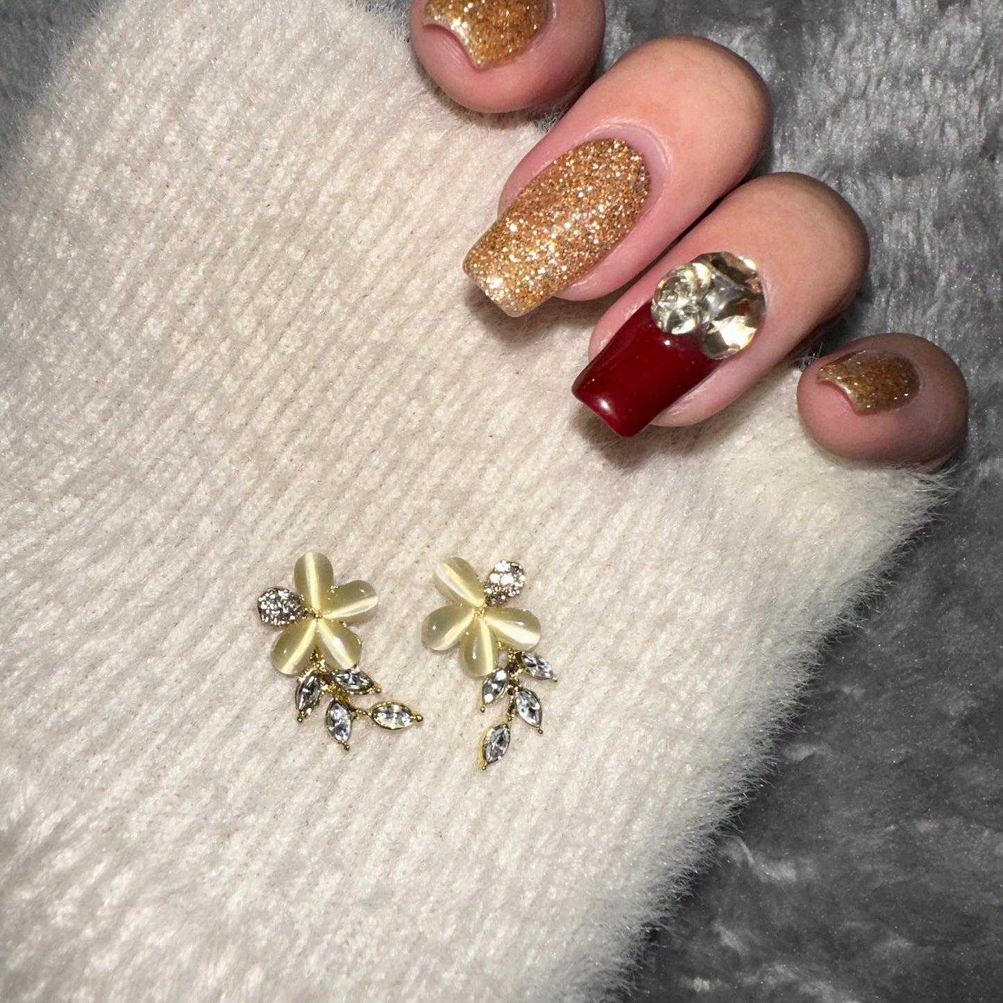 花　ピアス