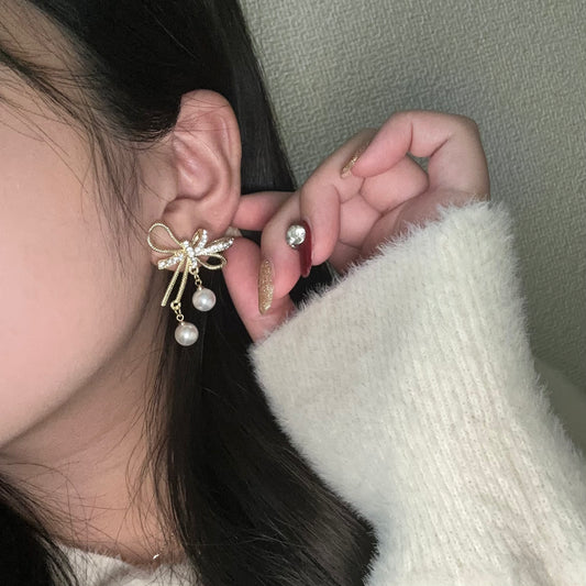 りぼんパールピアス
